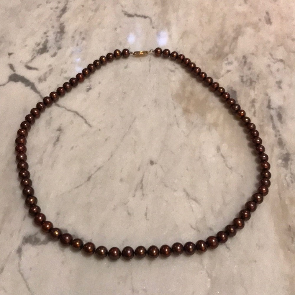 Chocolate Pearl Necklace